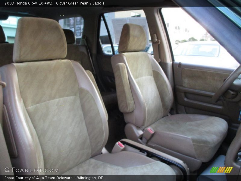 Clover Green Pearl / Saddle 2003 Honda CR-V EX 4WD