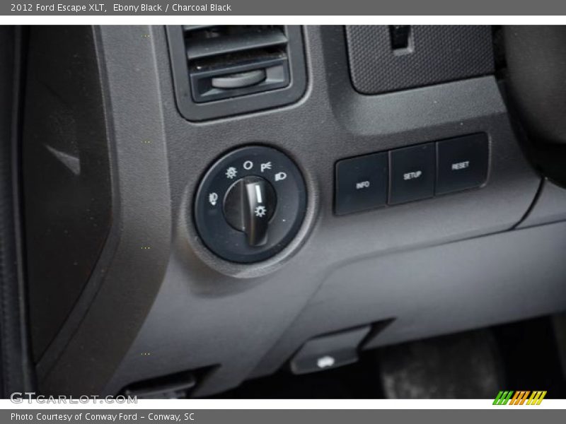 Ebony Black / Charcoal Black 2012 Ford Escape XLT