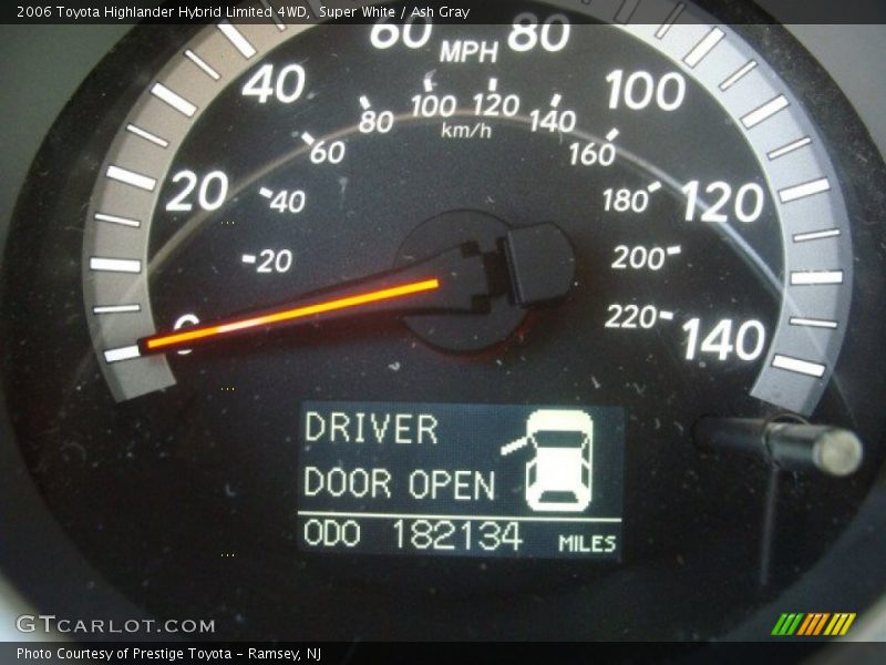 Super White / Ash Gray 2006 Toyota Highlander Hybrid Limited 4WD