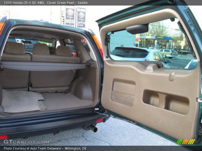 Clover Green Pearl / Saddle 2003 Honda CR-V EX 4WD