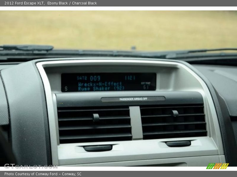 Ebony Black / Charcoal Black 2012 Ford Escape XLT