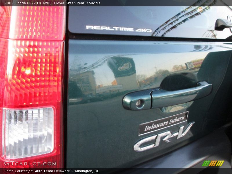 Clover Green Pearl / Saddle 2003 Honda CR-V EX 4WD