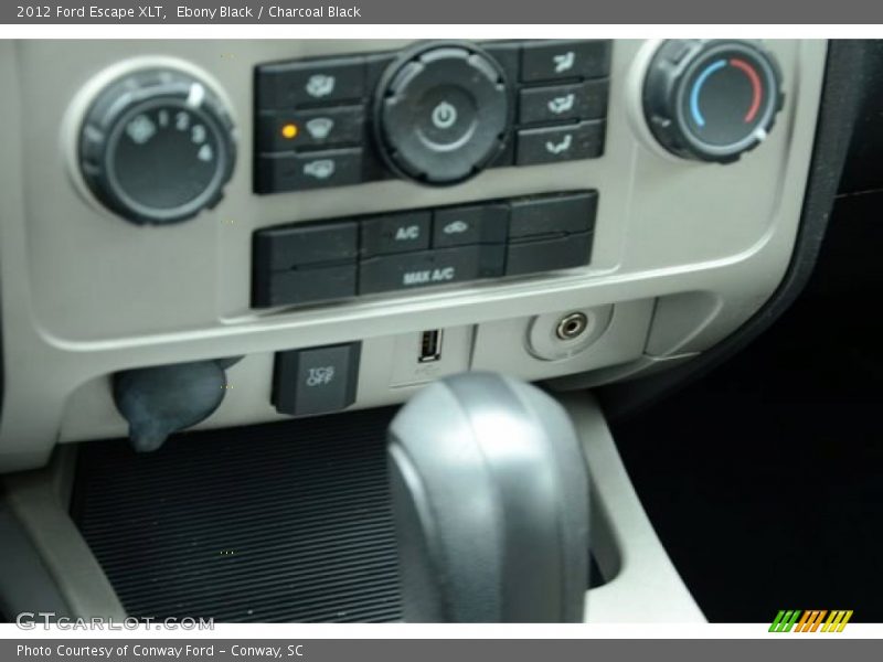 Ebony Black / Charcoal Black 2012 Ford Escape XLT