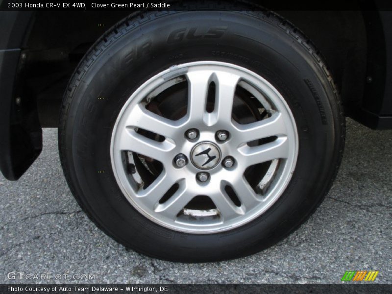 Clover Green Pearl / Saddle 2003 Honda CR-V EX 4WD