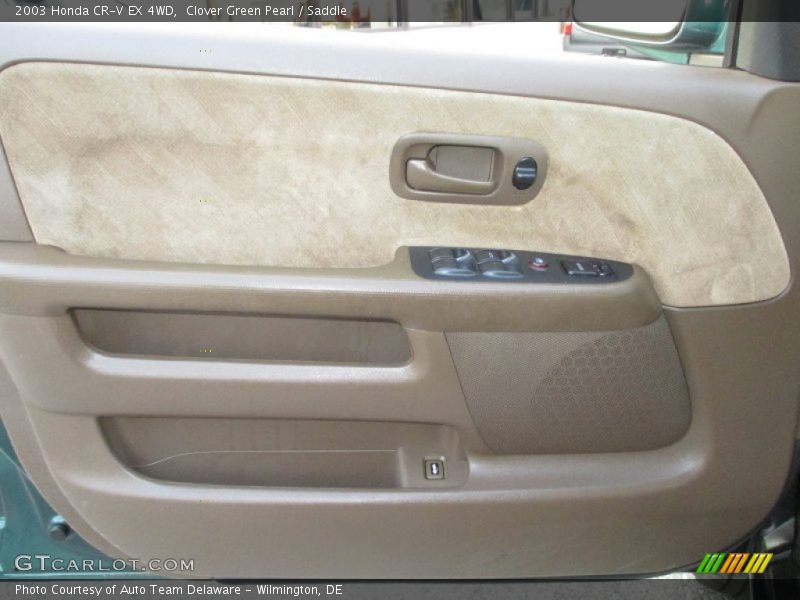 Clover Green Pearl / Saddle 2003 Honda CR-V EX 4WD