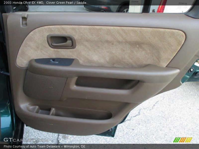 Clover Green Pearl / Saddle 2003 Honda CR-V EX 4WD