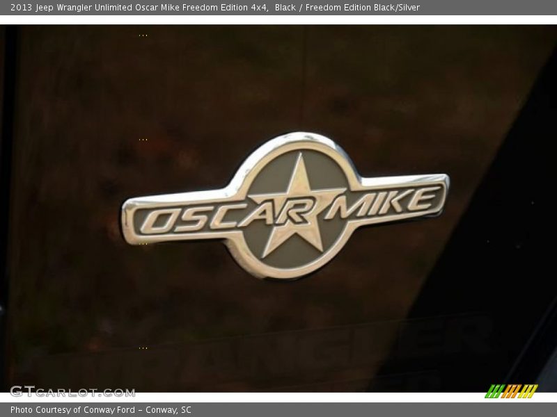 Black / Freedom Edition Black/Silver 2013 Jeep Wrangler Unlimited Oscar Mike Freedom Edition 4x4