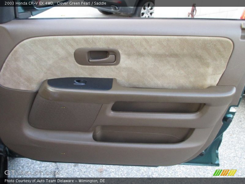 Clover Green Pearl / Saddle 2003 Honda CR-V EX 4WD