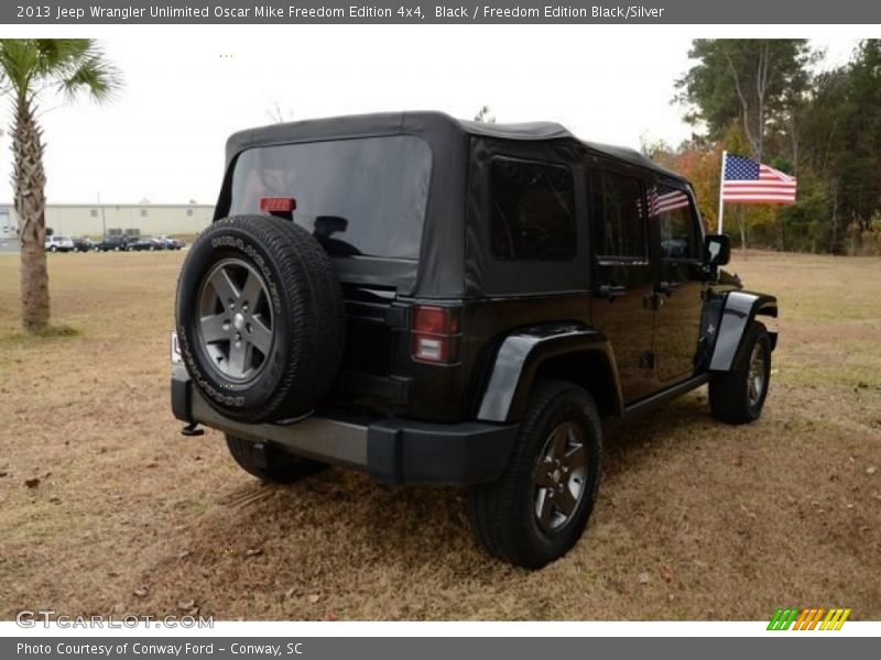 Black / Freedom Edition Black/Silver 2013 Jeep Wrangler Unlimited Oscar Mike Freedom Edition 4x4
