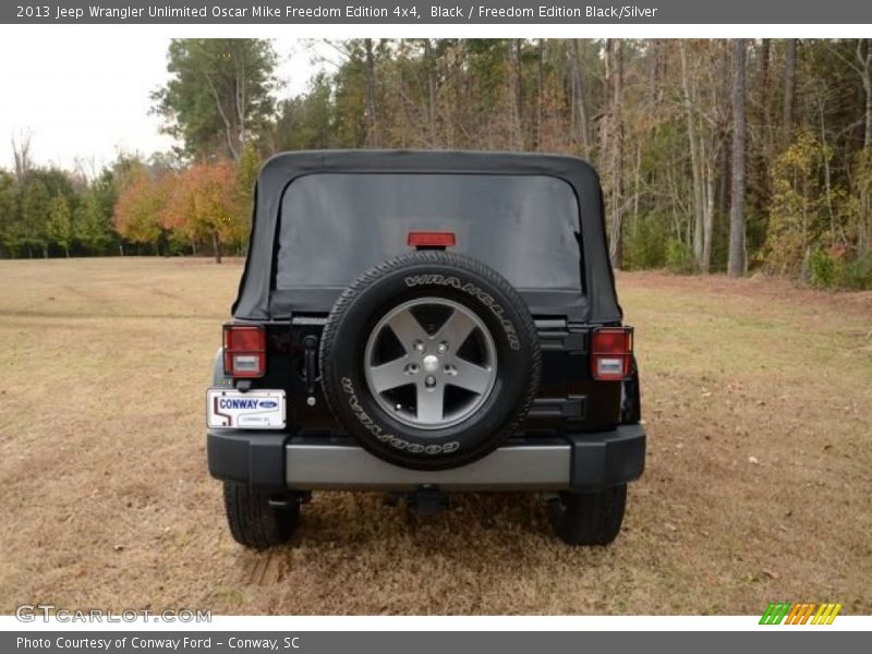 Black / Freedom Edition Black/Silver 2013 Jeep Wrangler Unlimited Oscar Mike Freedom Edition 4x4