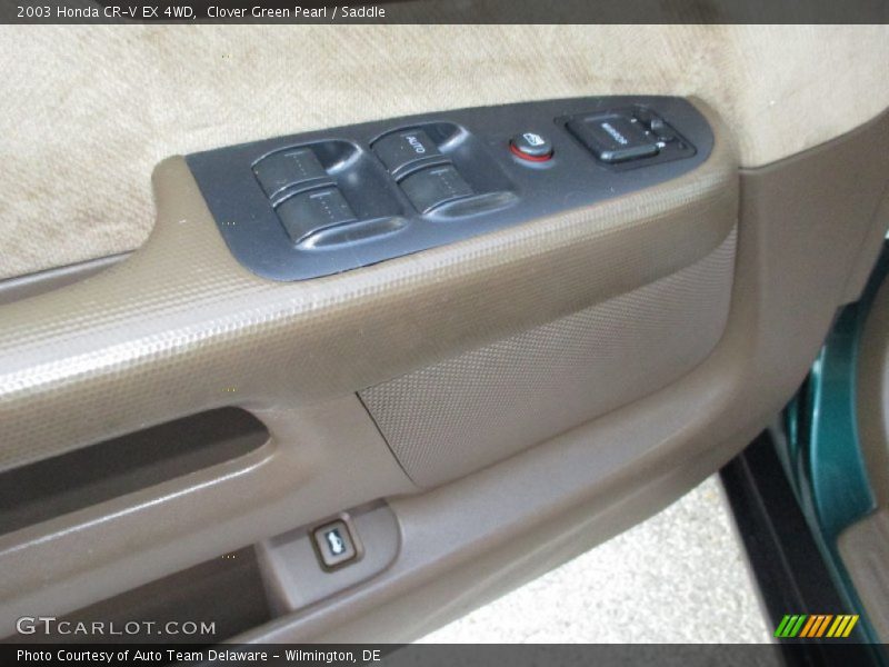 Clover Green Pearl / Saddle 2003 Honda CR-V EX 4WD