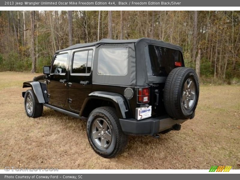 Black / Freedom Edition Black/Silver 2013 Jeep Wrangler Unlimited Oscar Mike Freedom Edition 4x4