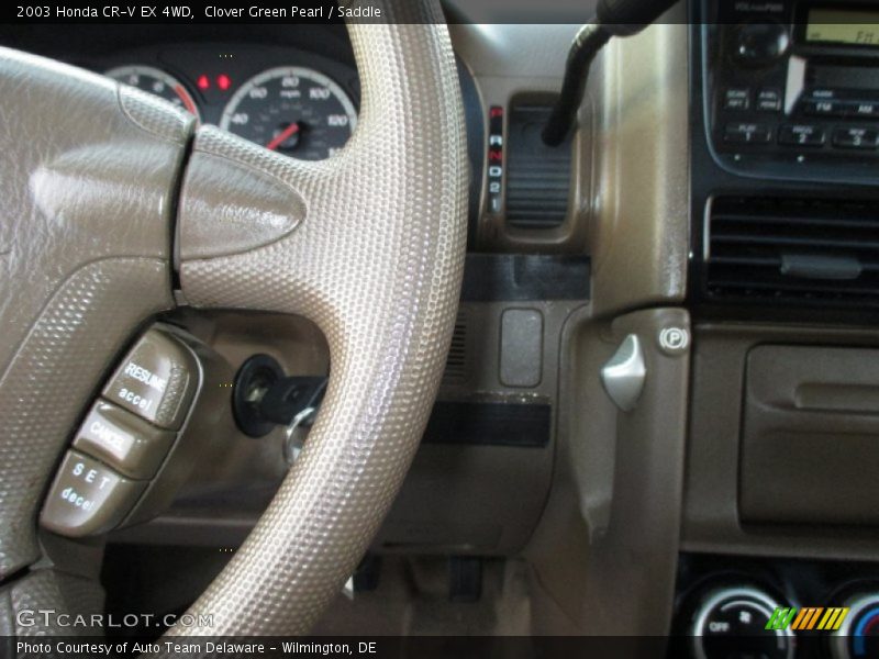 Clover Green Pearl / Saddle 2003 Honda CR-V EX 4WD