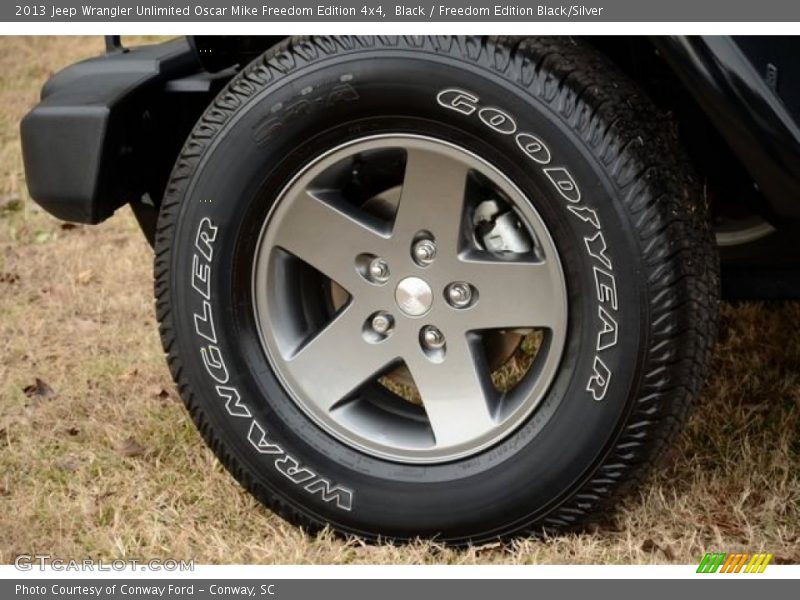 Black / Freedom Edition Black/Silver 2013 Jeep Wrangler Unlimited Oscar Mike Freedom Edition 4x4