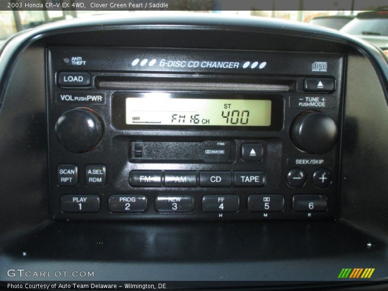 Clover Green Pearl / Saddle 2003 Honda CR-V EX 4WD