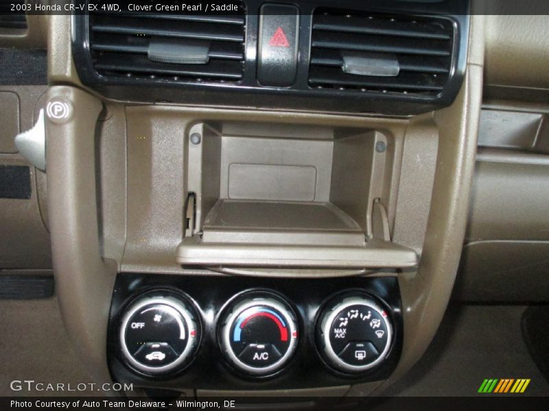 Clover Green Pearl / Saddle 2003 Honda CR-V EX 4WD