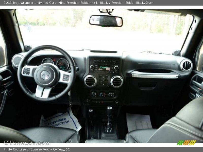 Black / Freedom Edition Black/Silver 2013 Jeep Wrangler Unlimited Oscar Mike Freedom Edition 4x4