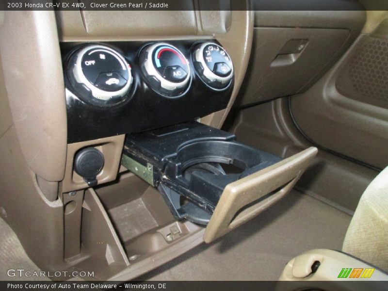 Clover Green Pearl / Saddle 2003 Honda CR-V EX 4WD