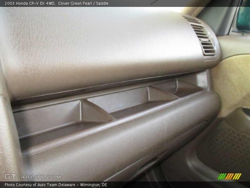 Clover Green Pearl / Saddle 2003 Honda CR-V EX 4WD