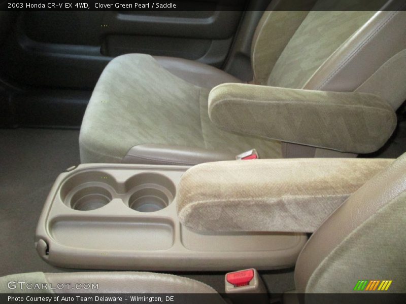 Clover Green Pearl / Saddle 2003 Honda CR-V EX 4WD