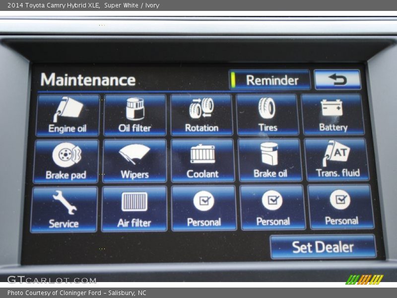 Super White / Ivory 2014 Toyota Camry Hybrid XLE