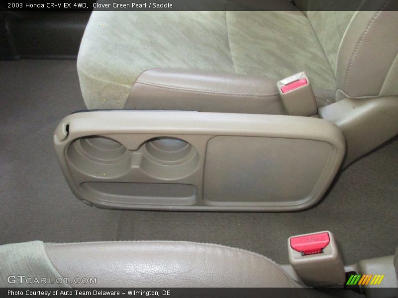 Clover Green Pearl / Saddle 2003 Honda CR-V EX 4WD