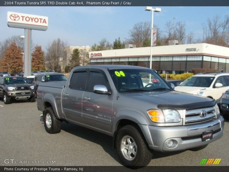 Phantom Gray Pearl / Gray 2004 Toyota Tundra SR5 TRD Double Cab 4x4
