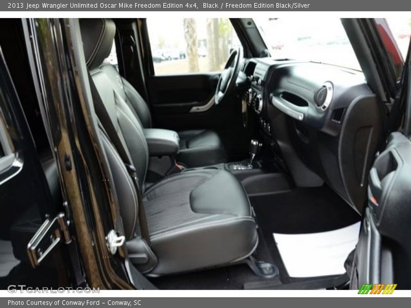 Black / Freedom Edition Black/Silver 2013 Jeep Wrangler Unlimited Oscar Mike Freedom Edition 4x4