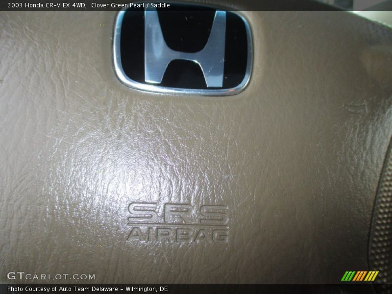Clover Green Pearl / Saddle 2003 Honda CR-V EX 4WD