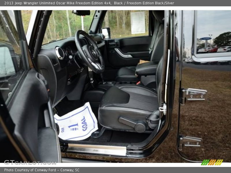 Black / Freedom Edition Black/Silver 2013 Jeep Wrangler Unlimited Oscar Mike Freedom Edition 4x4