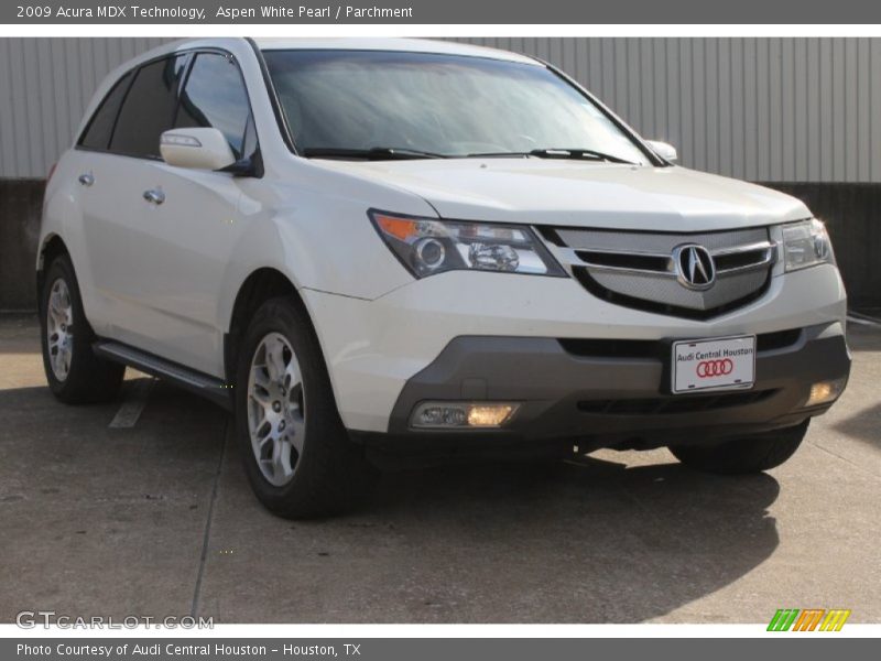 Aspen White Pearl / Parchment 2009 Acura MDX Technology