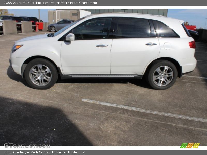 Aspen White Pearl / Parchment 2009 Acura MDX Technology