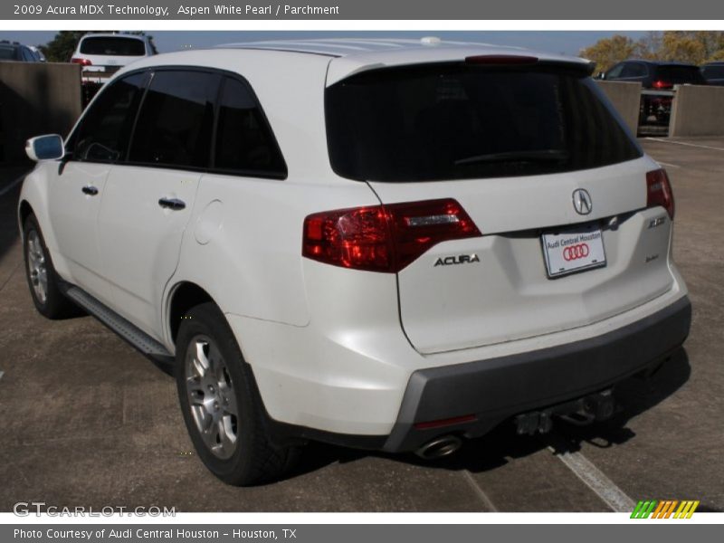 Aspen White Pearl / Parchment 2009 Acura MDX Technology