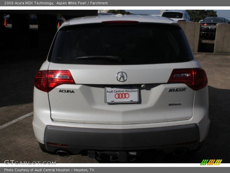 Aspen White Pearl / Parchment 2009 Acura MDX Technology