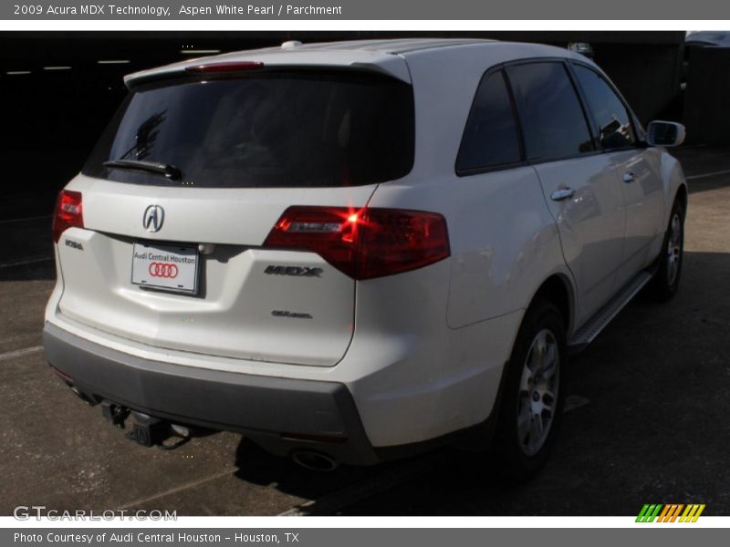 Aspen White Pearl / Parchment 2009 Acura MDX Technology