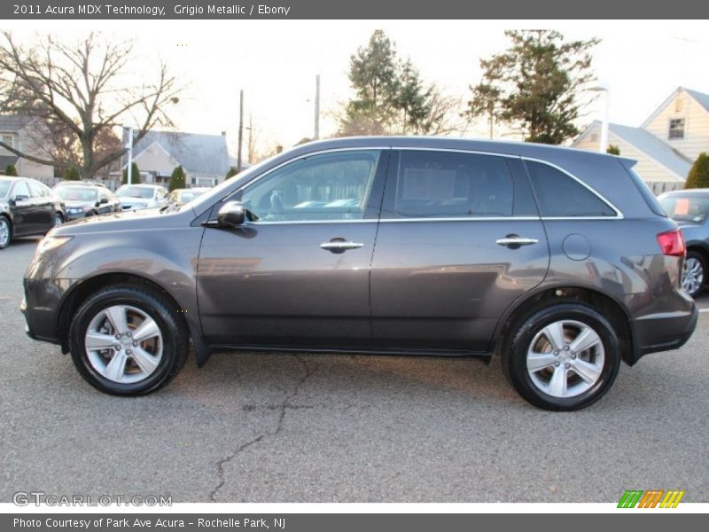 Grigio Metallic / Ebony 2011 Acura MDX Technology