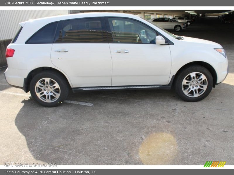 Aspen White Pearl / Parchment 2009 Acura MDX Technology