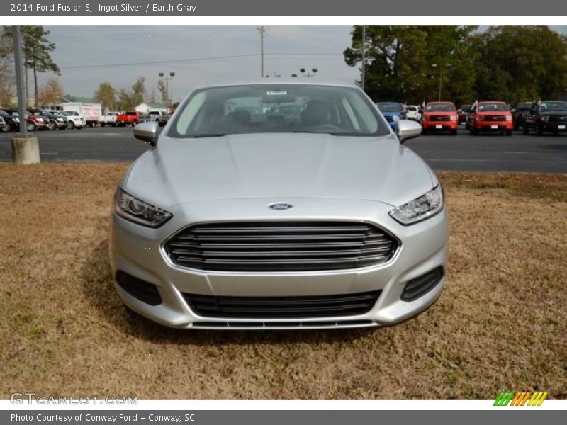 Ingot Silver / Earth Gray 2014 Ford Fusion S
