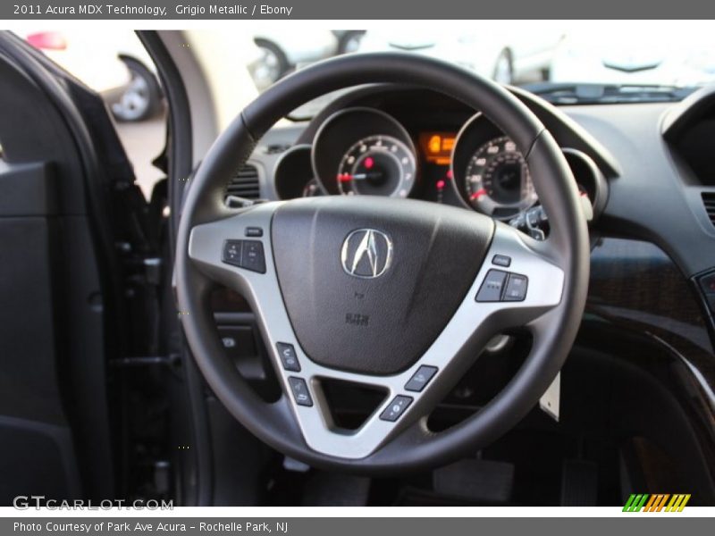 Grigio Metallic / Ebony 2011 Acura MDX Technology