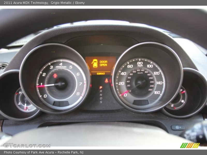 Grigio Metallic / Ebony 2011 Acura MDX Technology