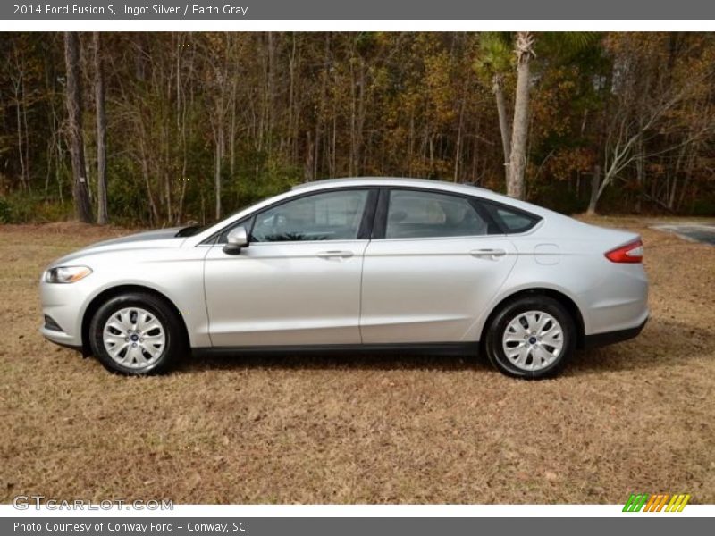 Ingot Silver / Earth Gray 2014 Ford Fusion S