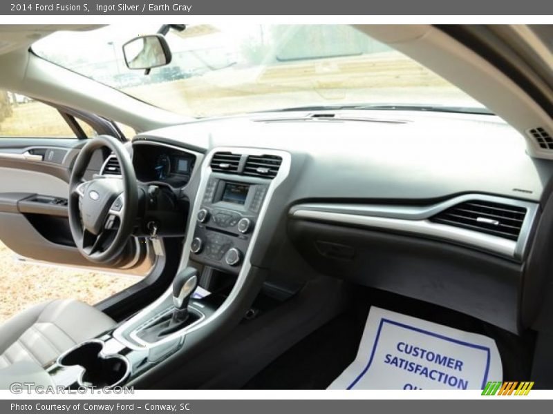 Ingot Silver / Earth Gray 2014 Ford Fusion S