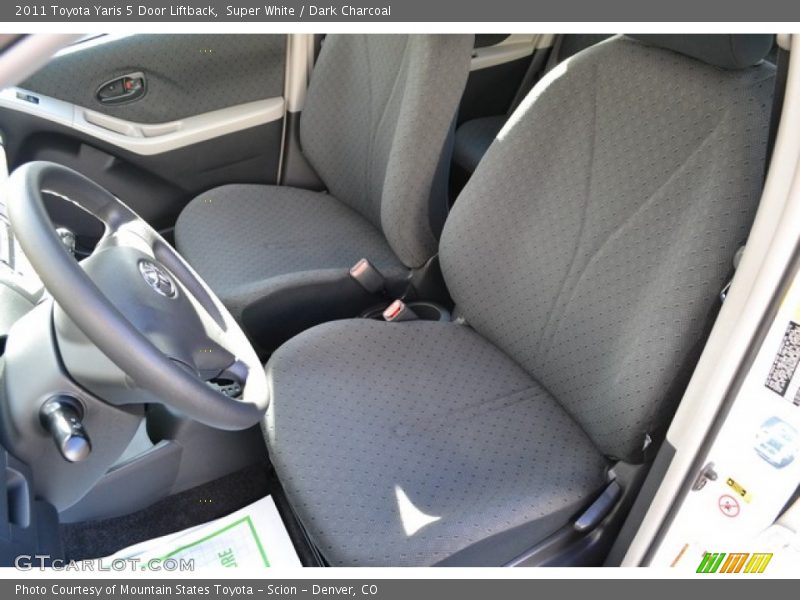 Super White / Dark Charcoal 2011 Toyota Yaris 5 Door Liftback