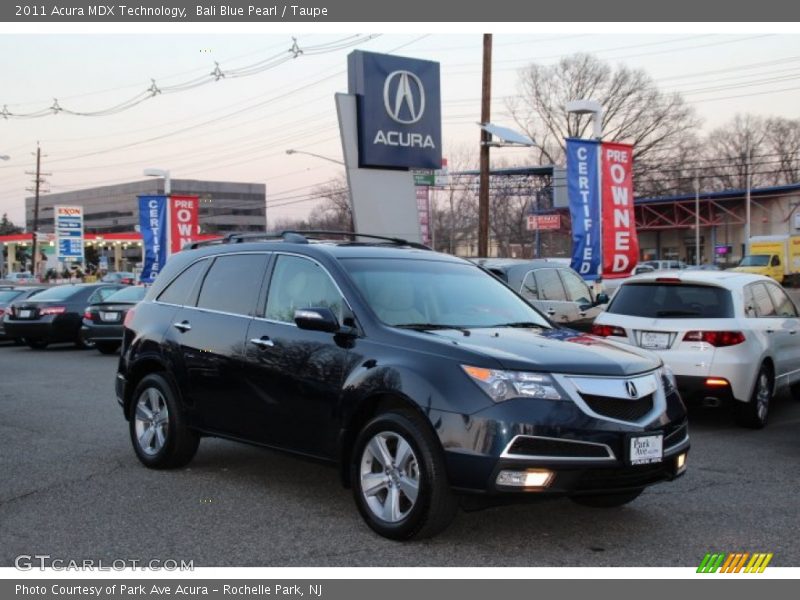 Bali Blue Pearl / Taupe 2011 Acura MDX Technology