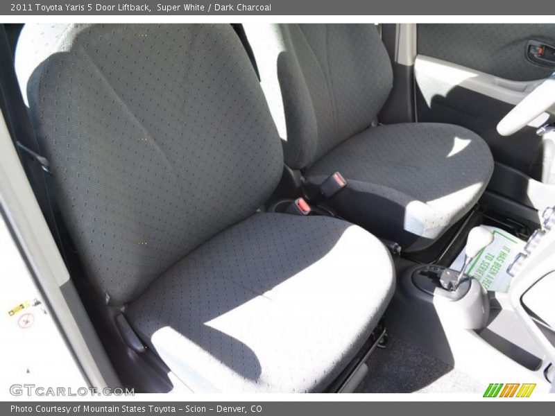 Super White / Dark Charcoal 2011 Toyota Yaris 5 Door Liftback