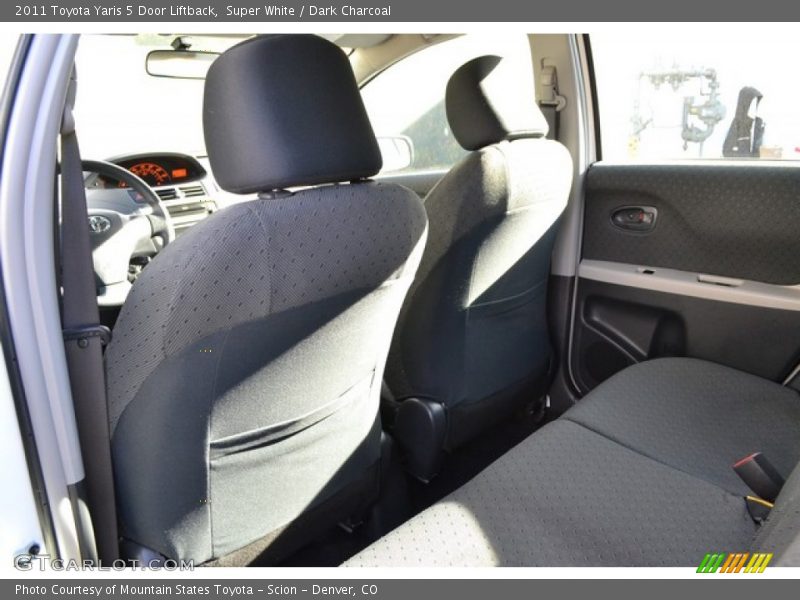 Super White / Dark Charcoal 2011 Toyota Yaris 5 Door Liftback
