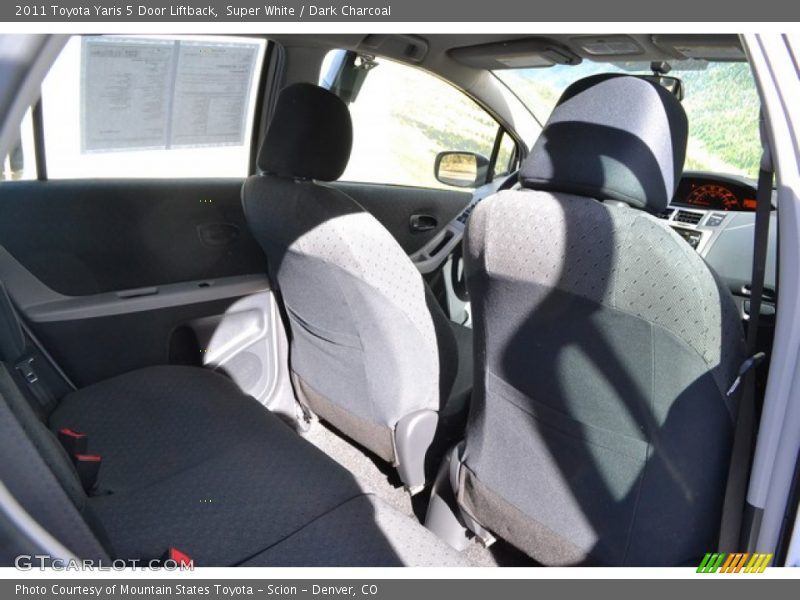 Super White / Dark Charcoal 2011 Toyota Yaris 5 Door Liftback