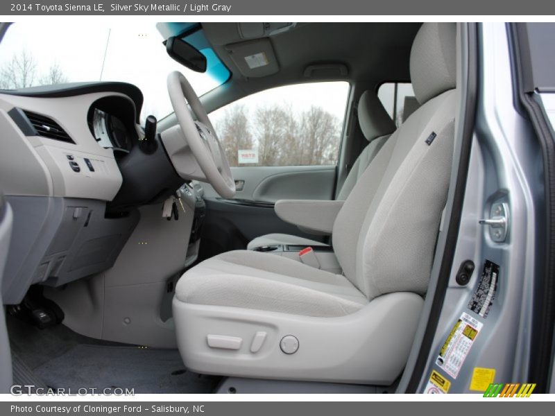 Silver Sky Metallic / Light Gray 2014 Toyota Sienna LE