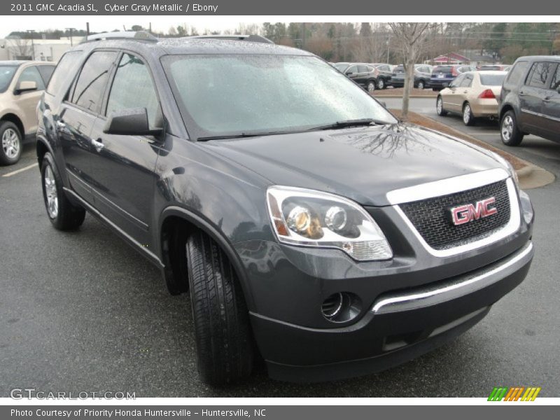 Cyber Gray Metallic / Ebony 2011 GMC Acadia SL