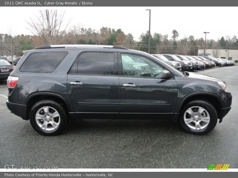 Cyber Gray Metallic / Ebony 2011 GMC Acadia SL